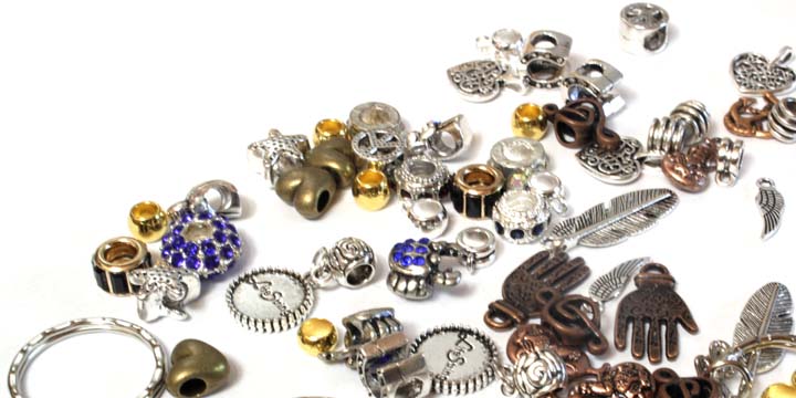 Półfabrykaty do wyrobu biżuterii - elementy metalowe